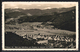 AK Freiburg I. Br., Blick Vom Schlossberg Zum Eingang Ins Höllental Mit Feldberg  - Höllental