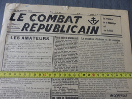WW2 / JOURNAL ISSU RESISTANCE FFI - FTP / DORDOGNE / PERIGUEUX / ORIGINAL 1944 - Français