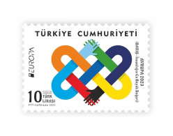 Turkey 2023 - THE HIGHEST VALUE OF HUMANITY PEACE MNH - Unused Stamps