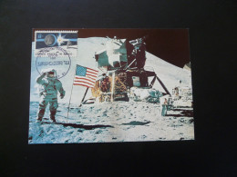 Carte Maximum Card Espace Space Homme Sur La Lune First Man On The Moon USA Naposta 1981 (2) - Etats-Unis