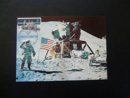 Carte Maximum Card Espace Space Homme Sur La Lune First Man On The Moon USA Naposta 1981 (3) - Etats-Unis