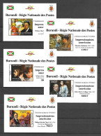 Burundi 2012 Art - Paintings - American Impressionists - 5 MS MNH - Nuevos