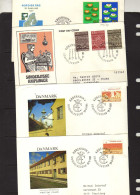 Danemark (1977-81) - 4 FDC  - Environnement - Nyboder - Dentelle - Cartas & Documentos