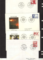 Danemark (1979-81) - 4 FDC  -  Oehlenschlager - Europa - Enfance - Cartas & Documentos