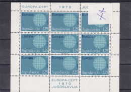 Bloc Europa Cept 1970 Jugoslavija Neufs Sans Charnières ** - Unused Stamps