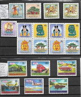 MONGOLIE-ARTS-SPORTS -COMMUNICATIONS-13 TRES BEAUX TIMBRES  NEUFS *  * DONT 7 SERIE COMPLETE 2 BLOCS-ET 6 SERIE SANS GOM - Mongolia