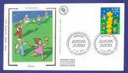 Frankreich  2000  Mi.Nr. 3468 , EUROPA CEPT Kinder Bauen Einen Sternenturm - FDC  Premier Jour Strasbourg 9-05-2000 - 2000