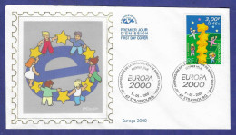 Frankreich  2000  Mi.Nr. 3468 , EUROPA CEPT Kinder Bauen Einen Sternenturm - FDC  Premier Jour Strasbourg 9-05-2000 - 2000