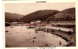 CPA AUVERGNE - LAC CHAMBON - LA PLAGE ET SES BAIGNEURS - Auvergne