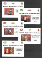 Burundi 2012 George Carlin - 5 IMPERFORATE MS MNH - Nuevos