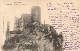 FRANCE - Auvergne - Léotoing - Château Du Moyen Age - Vue Générale - Carte Postale Ancienne - Brioude