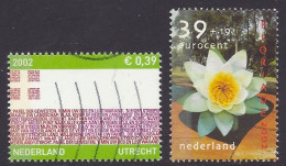 Nederland 2002 - Flowers, European White Waterlily, Utrecht Province, Flag, Flags, Drapeau - Lot Used - Usati