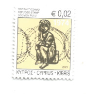 (CYPRUS) 2021, REFUGEE FUND - Used Stamp - Usati