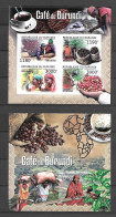 Burundi 2012 Coffee Of Burundi - 2 IMPERFORATE MS MNH - Nuevos