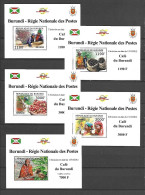 Burundi 2012 Coffee Of Burundi - 5 MS MNH - Nuevos