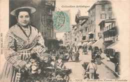 FRANCE - Nice - Marché Aux Fleurs - Fleuriste - Collection Artistique - Animé - Carte Postale Ancienne - Markets, Festivals