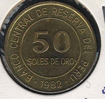 Peru, 50 Soles De Oro 1982, Ohne "Lima", UNC - Perú