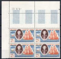 TAAF YT 18 NEUF** TB ...BLOC COIN DATÉ - Unused Stamps