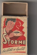 *** Boite D'allumetes - Match Box *** -Cafés STORME - COFFRE Bois TIROIR Bois/carton - Matchboxes