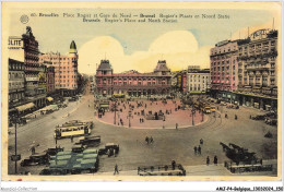 AMJP4-0285-BELGIQUE - BRUXELLES - Place Rogier Et Gare Du Nord  - Cercanías, Ferrocarril