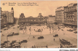 AMJP4-0284-BELGIQUE - BRUXELLES - Gare Du Nord Et Place Rogier - Cercanías, Ferrocarril