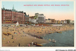 AMJP3-0174-ROYAUME-UNI - BRIGHTON - Metropole And Grand Hotels And Beach - Brighton