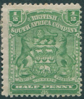 Rhodesia 1898 SG75a ½d Green Arms MH - Zimbabwe (1980-...)