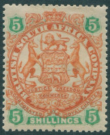 Rhodesia 1896 SG49 5s Brown And Green Arms MH - Zimbabwe (1980-...)