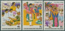 Cocos Islands 1984 SG108-110 Malay Culture Set MLH - Cocos (Keeling) Islands