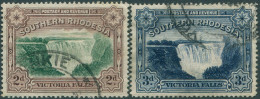 Southern Rhodesia 1931 SG17-18 Victoria Falls P14 Set #1 FU - Zimbabwe (1980-...)