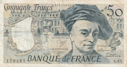 BILLET 50 FRANCS QUENTIN DE LA TOUR . 1991    .  170287    .   S.65     . SCAN - 50 F 1976-1992 ''Quentin De La Tour''