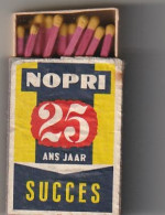 *** Boite D'allumetes - Match Box *** -  NOPRI 25 Ans Jaar Succes     - COFFRE BoisTIROIR Bois + Allumettes - Matchboxes