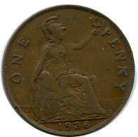 PENNY 1936 UK GBAN BRETAÑA GREAT BRITAIN Moneda #BB020.E.A - D. 1 Penny