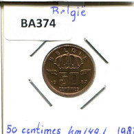 50 CENTIMES 1987 DUTCH Text BÉLGICA BELGIUM Moneda #BA374.E.A - 50 Centimes