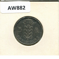 5 FRANCS 1975 FRENCH Text BELGIUM Coin #AW882.U.A - 5 Francs