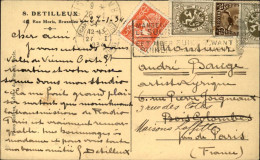 1934  De BELGIQUE  Envoyée à MAISONS LAFFITTE - Covers & Documents
