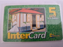 Phonecard  ST MAARTEN  / DUTCH SIDE  /  INTERCARD/CLEAN COMMUNICATIONS $ 5,- Fine Used   NO 08 ** 17258 ** - Antilles (Netherlands)