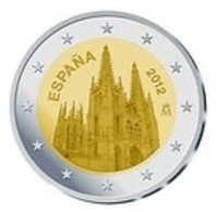 Spanje   2012   2 Euro  Commemo Kathedraal Van Burgos      UNC Uit De Rol  UNC Du Rouleaux  !! - Spanje