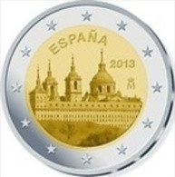 Spanje 2013     2 Euro Commemo    Unesco El Escorial    UNC Uit De Rol  UNC Du Rouleaux  !! - Spanje