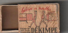 *** Boite D'allumetes - Match Box *** DEKIMPE Meubles Mousseron Belgique  - COFFRE Bois TIROIR Bois - Matchboxes