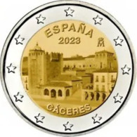 Spanje 2023   2 Euro Commemo "Cacéres"    UNC Uit De Rol  -  UNC Du Rouleaux !!!! - Spanje