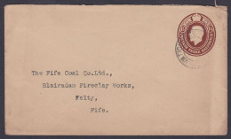 GB Great Britain 1910's Used King George V Cover To The Fife Coal Company, Postal Stationery, Envelope - Storia Postale