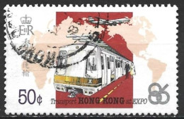 Hong Kong 1986. Scott #470 (U) EXPO 86, Vancouver, Transportation - Oblitérés