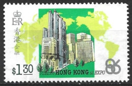 Hong Kong 1986. Scott #471 (U) EXPO 86, Vancouver, Finance - Usados