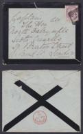 GB Great Britain 1886 Used Mourning Cover To 11th Earl Of Stair, Captain North Dalrymple, Scots Guards, London - Storia Postale