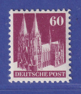 Bizone Bautenserie 1948 Kölner Dom 60 Pfg Mi.-Nr. 93 XB Postfrisch ** - Nuovi