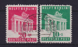 Bizone Bautenserie 1948 Berlin-Hilfe Mi.-Nr. 101-102 übergehend O MONHEIM - Used