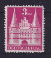 Bizone Bautenserie 1948 Holstentor 3 DM Mi.-Nr. 99 I Y D Postfrisch ** - Postfris