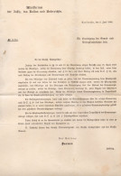 MINISTERIUM D. JUSTIZ, KULTUR UND UNTERRICHTS - 1898, Gedruckter Brief Ex Karlsruhe (A2562) - Storia Postale