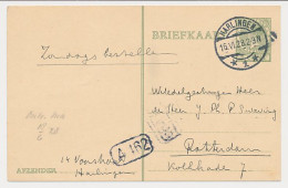 Zondags Bestellen - Harlingen - Rotterdam 1928 - Storia Postale